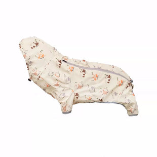 柯基全包防水雨衣宠物狗狗四脚雨披背开拉链护肚子挡脏可爱冲锋衣