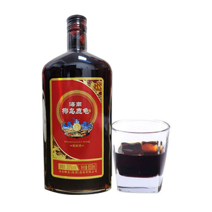 海南椰岛鹿龟酒龟鹿呈祥33度650ml*2瓶装1斤3两配制酒健康养身酒