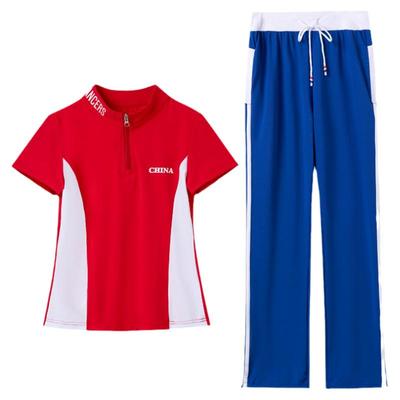 学生团体运动健身操裙裤跳舞衣服