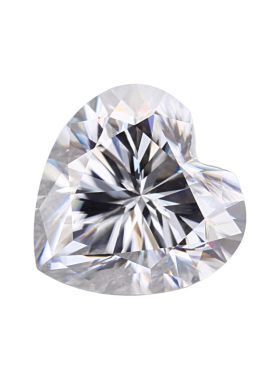 D色VVS1净度心形莫桑石八心八箭