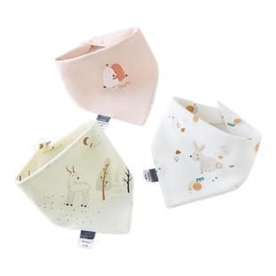 童泰婴儿三角巾纯棉新生儿超软吸水口水巾宝宝防吐奶垫巾儿童围嘴