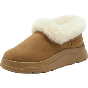 Bata栗子泡芙加绒雪地靴女冬新款保暖厚底毛毛短靴AD124DM5