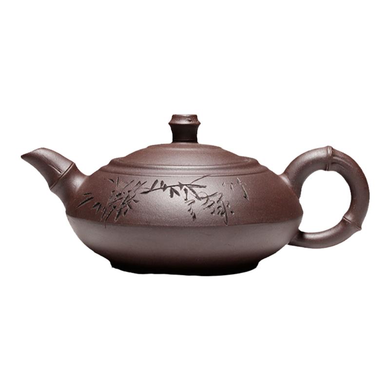 特价促销原矿清仓捡漏宜兴正品紫砂壶手工制作包邮茶具扁竹段壶