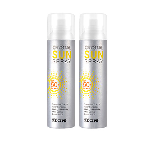 【自营】RE:CIPE/玥之秘水晶防晒喷雾150ml*2防水防汗隔离女全身