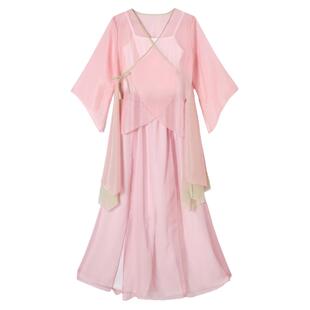 古典舞蹈服女飘逸外套汉服身韵服上衣中国舞仙气纱衣舞蹈服表演服