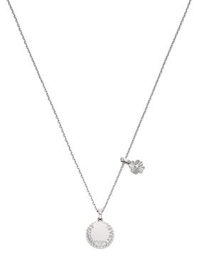 阿玛尼女士银色四叶草吊牌项链