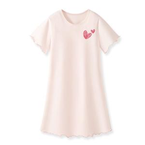 真维斯club儿童睡裙女童夏季2025新款童装纯棉家居服薄款短袖睡衣