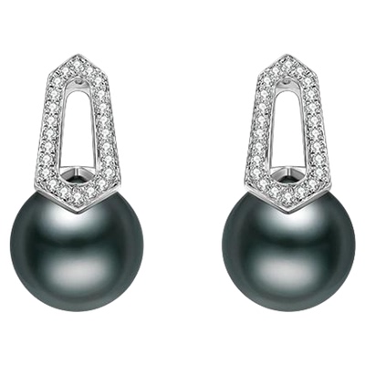 LynnHaven麟玟大溪地黑珍珠耳钉