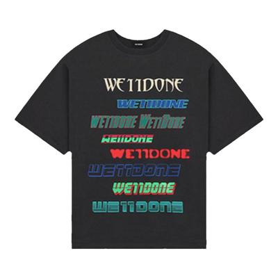 中性短袖WE11DONE印花