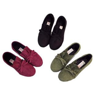 新秋季老北京布鞋女鞋单鞋平底黑色工作鞋一脚蹬妈妈大码42豆豆鞋