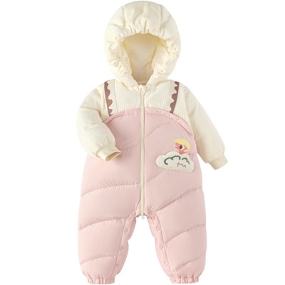 巴拉巴拉儿童羽绒连体衣宝宝抱衣