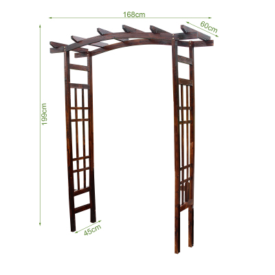 厂销别墅庭院木栅栏门花园围栏拱门花架爬藤架户外实木篱笆栅栏品