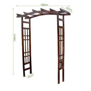 厂销别墅庭院木栅栏门花园围栏拱门花架爬藤架户外实木篱笆栅栏品