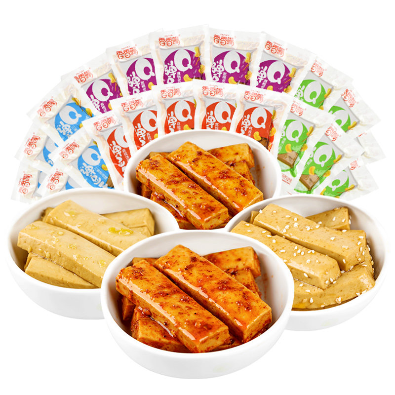 香香嘴经典非遗豆干香辣四川豆腐干麻辣五香豆干解馋小零食1100g