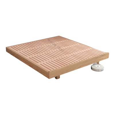 黑胡桃无床头床悬浮床