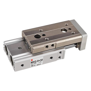 气动导轨滑台气缸MXQ 6/8/12/16/20/25-10/50/75mxq滑台导轨HLQ