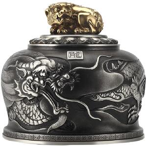 纯锡金属手工茶叶罐子