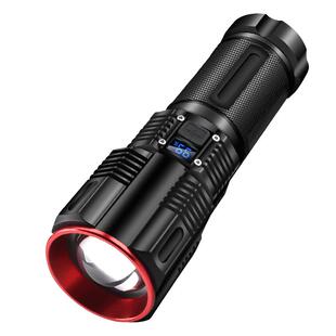 三节18650锂电手电筒30W白激光安保千米远射大功率铝合金伸缩照明