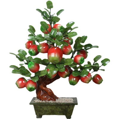 苹果树盆栽大吉大利客厅书房摆件