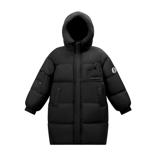 左西童装男童红色羽绒服中长款拜年服冬季加厚2026新款儿童外套潮