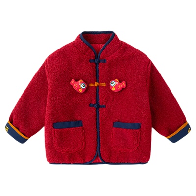嘟嘟家儿童唐装男童外套新中式