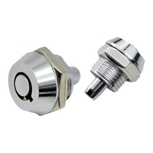 圆柱型梅花头弹子锁迷你按压带弹簧伸缩门锁广告灯箱锁工业设备锁