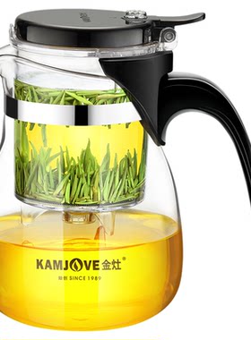 金灶飘逸杯按压式泡茶壶茶水分离
