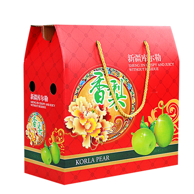 新疆库尔勒香梨纸箱设计定做礼盒