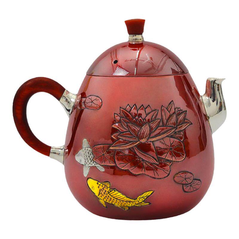 恋物志银器中式纯银纯手工泡茶壶