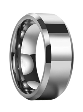 男女宽窄简约镜面抛光面钨钢戒指