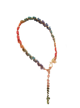 杭州灵隐文创合金爱心手绳爱心吊链彩虹手链中秋情侣礼物手链手绳