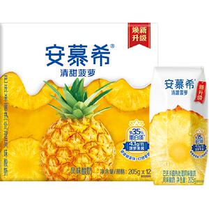 伊利安慕希清甜菠萝味酸牛奶205g*12