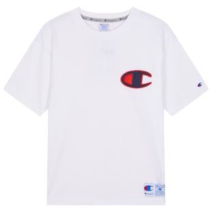 Champion冠军短袖夏季新款休闲简约刺绣男纯棉T恤美式潮牌女