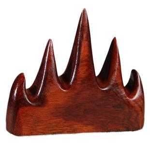 文房四宝笔搁黑梓木毛笔架笔挂红木实木笔山毛笔搁笔书法用品笔托书房用品多功能毛笔用书法用品