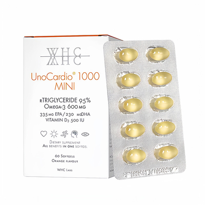 WHCMINI小金蛋高纯度鱼油60粒