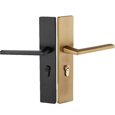 静音极简执手门锁三环