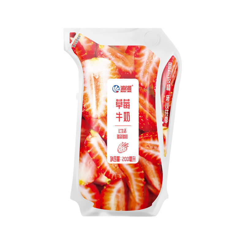 海河0乳糖牛奶125ml*12袋新品升级减30%蔗糖便携老人营养早餐牛奶
