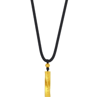 周六福黄金计价足金吉祥福报安康大愿吊坠九华山系列新年礼物