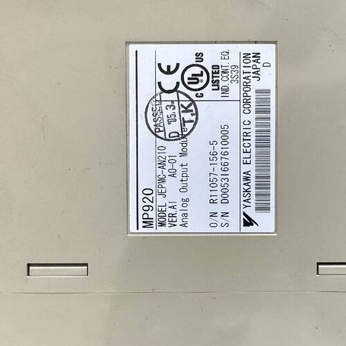 议价AI-01 JEPMC-AN210 AO-01/AN200 安川PLC MP920 原装现货议价