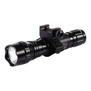 强光LED战术超亮手电筒18650可充电红黄蓝绿紫光户外远射照明灯