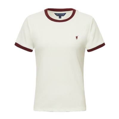 POLOWALK女式短袖T恤圆V领