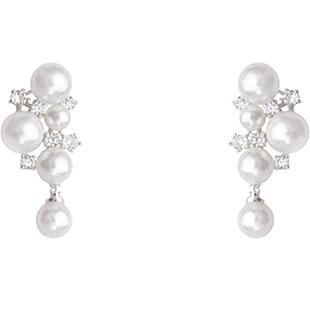 气质珍珠款螺旋耳夹无耳洞女2025新款小众设计独特轻奢高级感耳饰