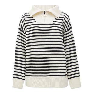 Vero Moda针织衫女25春季新款韩系毛衣条纹内搭上衣时尚325113015