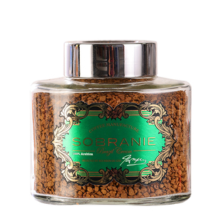 俄罗斯进口冻干速溶黑咖啡无添加美式索布兰尼苦咖啡食品瓶100克