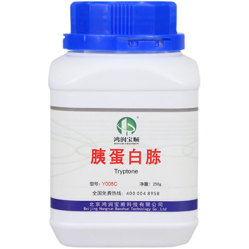 胰蛋白胨Tryptone 微生物发酵氮源培养基原材料适用菌种实验试剂