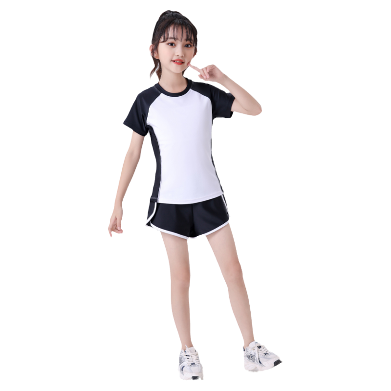 路伊梵儿童运动服弹力速干