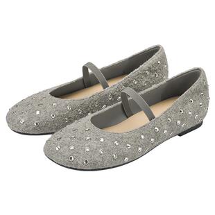 73hours女鞋绒绒奶糖春新款法式芭蕾鞋毛毛鞋玛丽珍