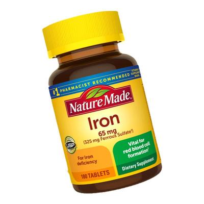 2瓶补铁片剂180粒/瓶NatureMade