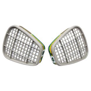 3M6006CN滤毒盒混合气体滤毒盒防甲醛苯有机气体酸性气体氯气氨气