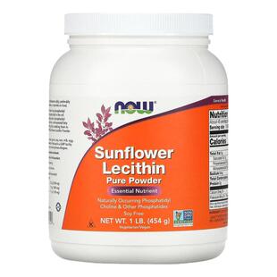 Now诺奥美国进口向日葵卵磷脂粉必需营养素天然磷脂酰胆碱及其他